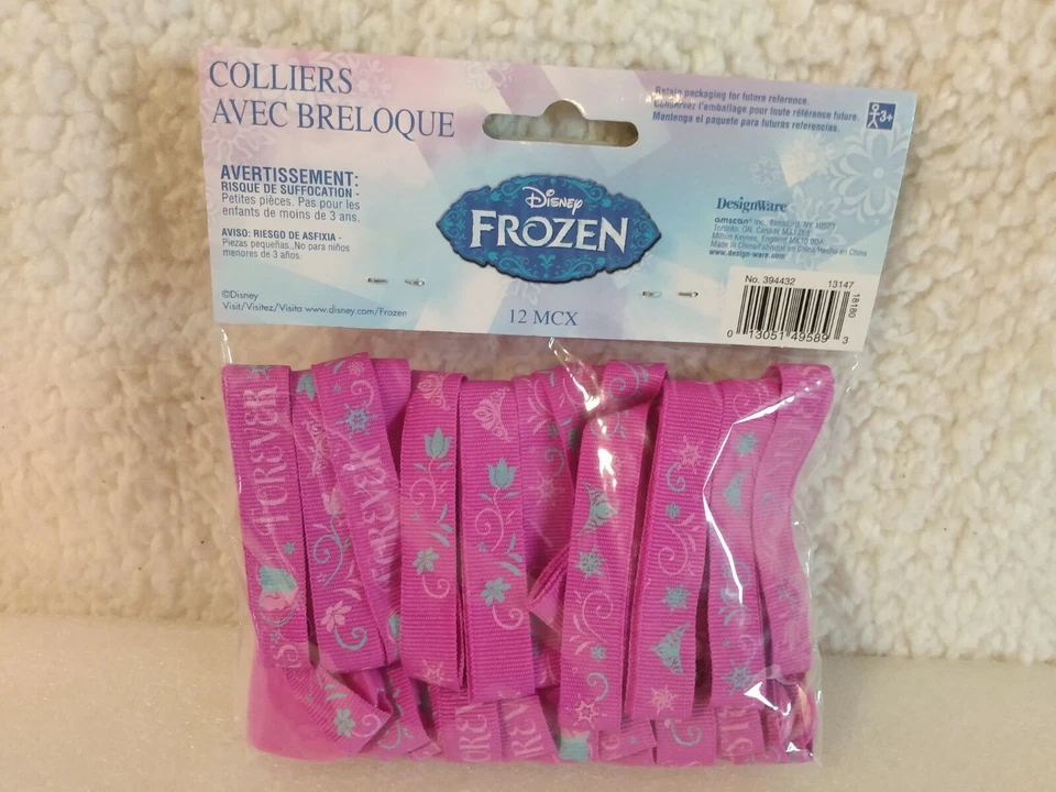 Collares Frozen Disney Película Princesa Arendelle Niños Fiesta de Cumpleaños Favor Dije Foto 2 de 4