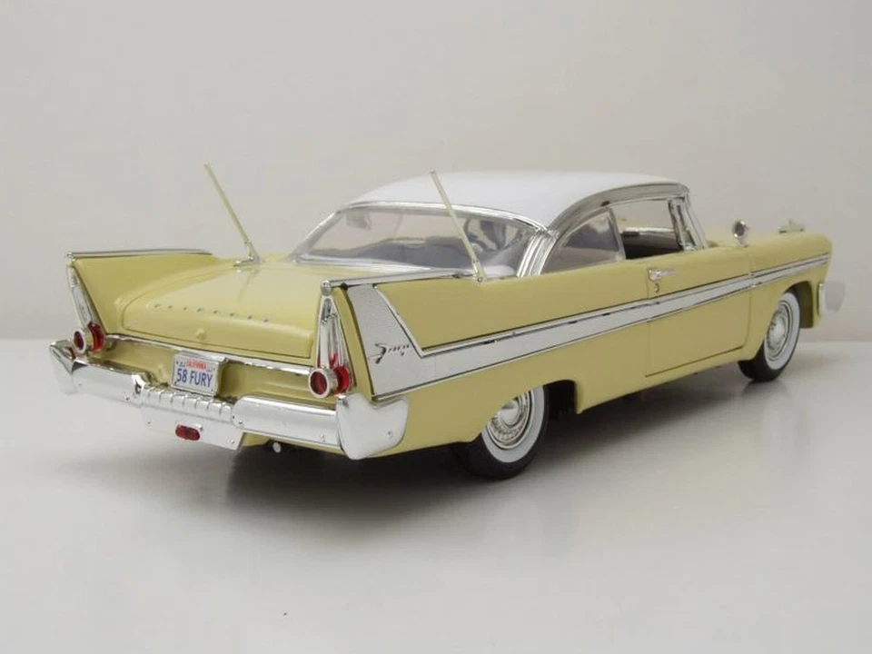 Plymouth Fury 1958 gelb weiß Modellauto 1:18 Motormax - Bild 2 von 4