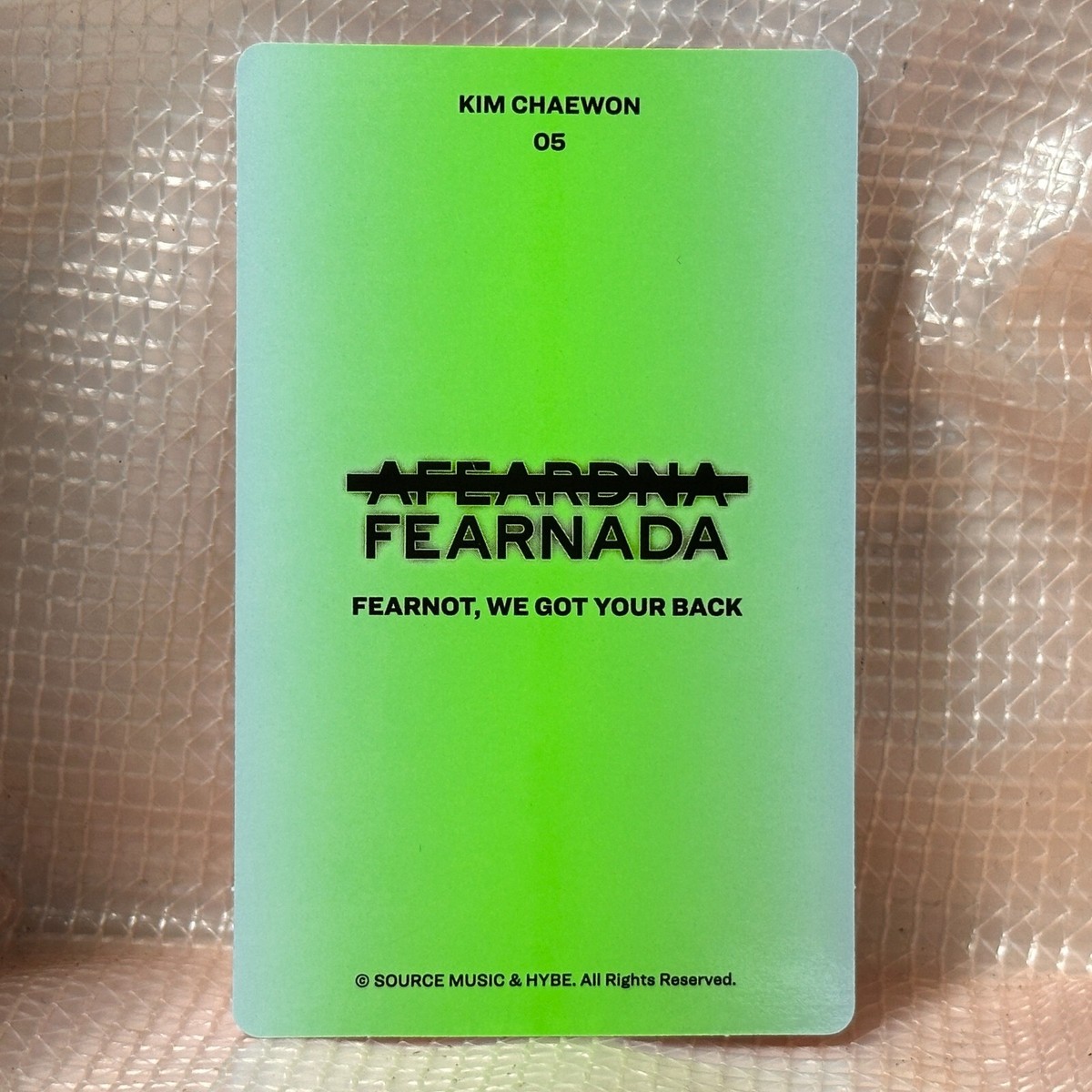 Kim Chaewon Official Le Sserafim Fearnada 2024 Fan Meeting