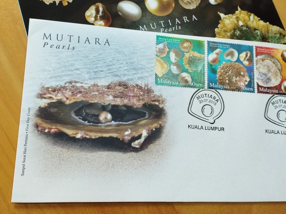 MALAYSIA 3v Stamp FDC 2015 Mutiara Pearls 珍珠 - Image 4 of 4