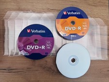 10 DVD-R 10 DVD+R 10 DVD+R DL VERBATIM PACK VERGINE 4,7 GB 16X + 30 BUSTINE