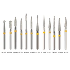 Dental Fresas de diamante Bur Fit High Speed Handpiece Friction Grip 5Pcs/pack