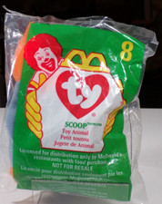 Ty Beanie Babies RARE McDonald's Scoop The Pelican #8 1998/1993 ERRORS
