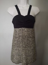 Kucheza Women's Cheetah Halter Tank Top Size XS Made In USA