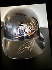 Sean Burnett Signed Baseball Game Helmut All-Star Game 2002 Size 7 1/4