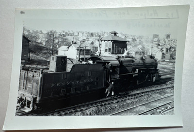 Vintage Zug Lok vorbei Hang Turm entladen einen Freeloader 3,5  x 5  Foto
