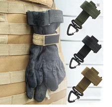 Black Multi-purpose Nylon Gloves Hook Work Gloves Safety Clip Outdoor Tactical