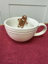 Target Christmas Gingerbread Peek-a-boo Mug 13oz -stoneware-Wondershop NWT White
