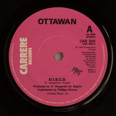 Ottawan - D.I.S.C.O. / Hands Up (7'') (Very Good Plus (VG+)) - 2839779979