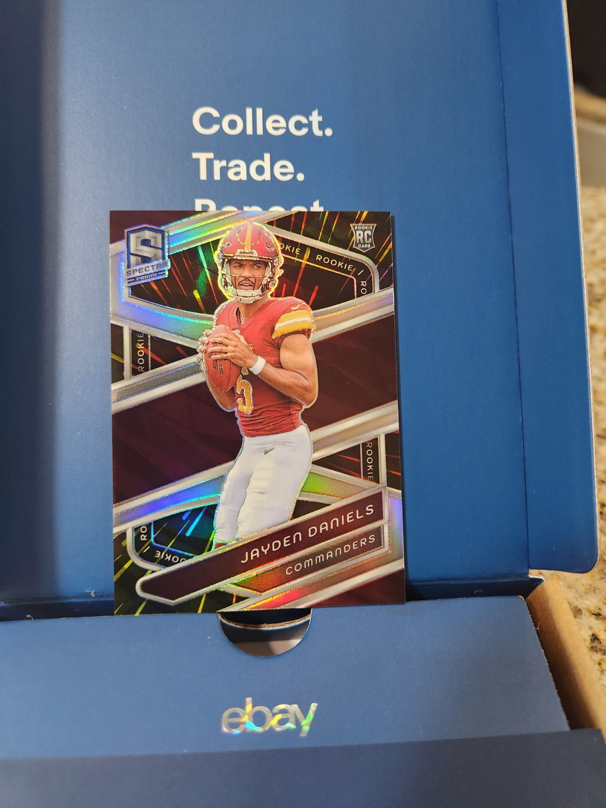 2024 Panini Spectra Rookie #115 Jayden Daniels Hyper Prizm #/75 RC