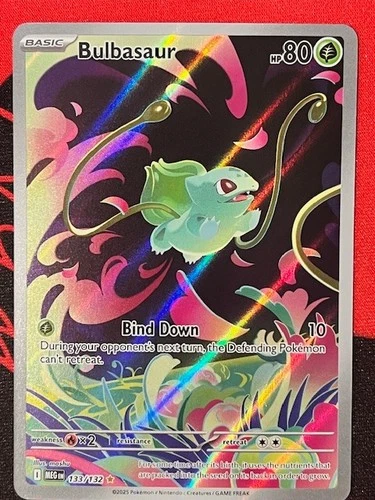 Pokémon TCG Bulbasaur 133/132 Me01: Mega Evolution Illustration Rare 133/132