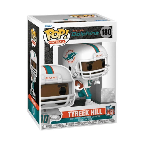 Funko POP Football NFL Miami Dolphins Tyreek Hill #180 Vinyl Figure w/ Case
