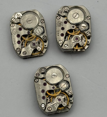 Luch Zaria 1800 Watch Movement Soviet USSR Ladies x 3 Pieces Parts Repair 14mm