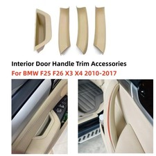 4pcs Beige Interior Door Handle Trim Accessories For Bmw X3 X4 F25 F26 2010-2017