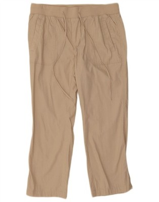 Marks & Spencer Damen kurze Chino Hose UK 14 Große W32 L26 Beige SW05