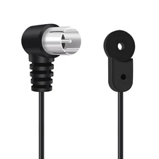 Indoor FM Antenna 75 Ohm Coaxial Cable for Stereo Receiver Home Theater 4.9 Feet