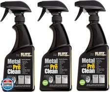 Flitz Metal Pre-Clean - 16oz of USA-Made Stainless Steel Cleaner Spray - Work