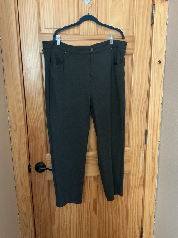 Chico’s Gray 18S 3.5S Pant Straight Charcoal EUC
