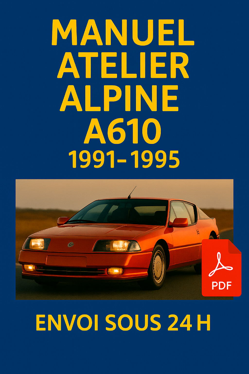 Revue technique Alpine A610 de Renault notice d'atelier d'origine