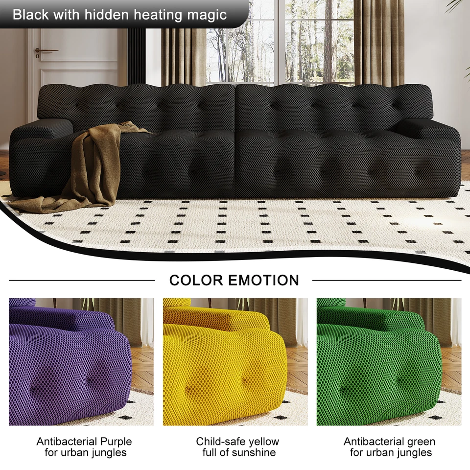 Sofá Chesterfield Sofá Modular Combinación Sofá Seccional Cama Chaise Lounge Foto 2 de 4