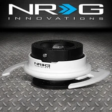 NRG SRK-700BK-WT GEN 4.0 ALUMINUM RACING STEERING WHEEL QUICK RELEASE ADAPTER