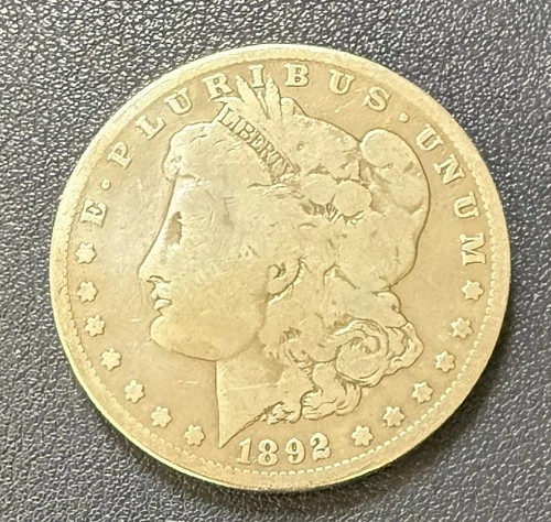 1892-S MORGAN SILVER DOLLAR. Good Features. Full “Liberty”. On Sale! Free ship.