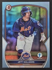 2023 Bowman 1st Edition - Jett Williams #BPPF-49 Sky Blue Foil (RC)
