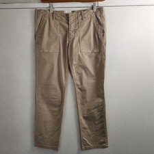 Nili Lotan Jenna Pant Twill Khaki Cropped Slim Fit US Sz 6 Summer style
