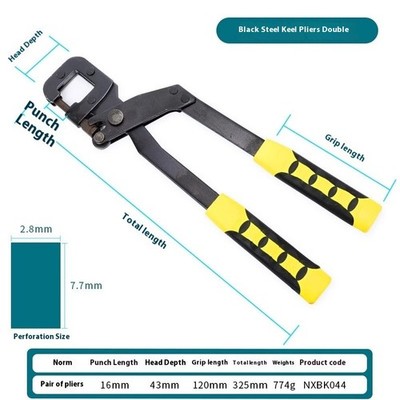 Metal Stud Crimper Aluminum Alloy Ceiling Punching Pliers Plaster Drywall Tools