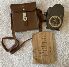 VINTAGE BELL  HOWELL FILMO COMPANION DOUBLE RUN EIGHT 8mm CAMERA, CASE, MANUAL