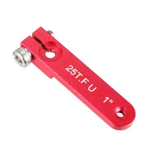 Aluminum Servo Arms Single Arm 25T 4-40# Thread Red, for 1 Inch Futaba