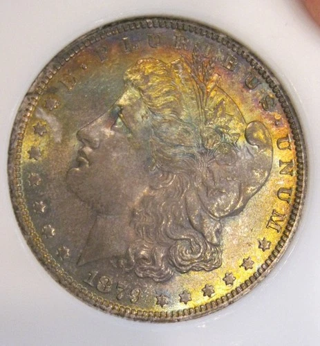 1879 O Morgan Silver Dollar UNC, Tough date, Fully toned both sides, 5229