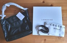 Liebeskind Damen Leder Handtasche Schwarz mit Trageriemen und Tragebügel NEU OVP