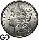 1878 7/8TF Morgan Silver Dollar Coin, Choice Uncirculated++ Tougher Date