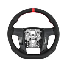 Steering Wheel For Ford F150 Raptor 20092014 Full Leather With Red Shaft