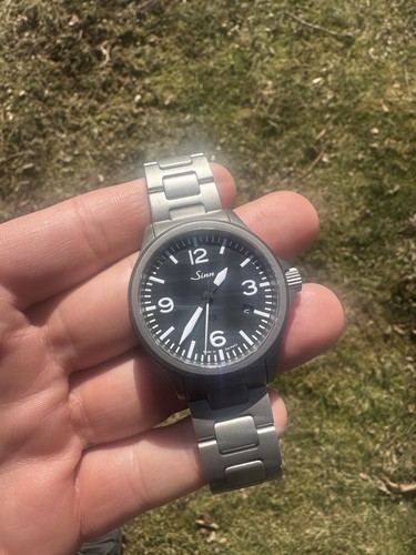 Sinn 856 Fully Tegimented on H-Link Bracelet Kit (w/ Extra Grey Canvas Strap)