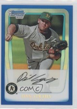2011 Bowman Chrome Prospects Blue Refractor 58/250 Dan Straily #BCP53 2g7