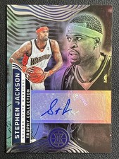 Stephen Jackson 2021-22 Panini Illusions Trophy Auto #TC-SDV