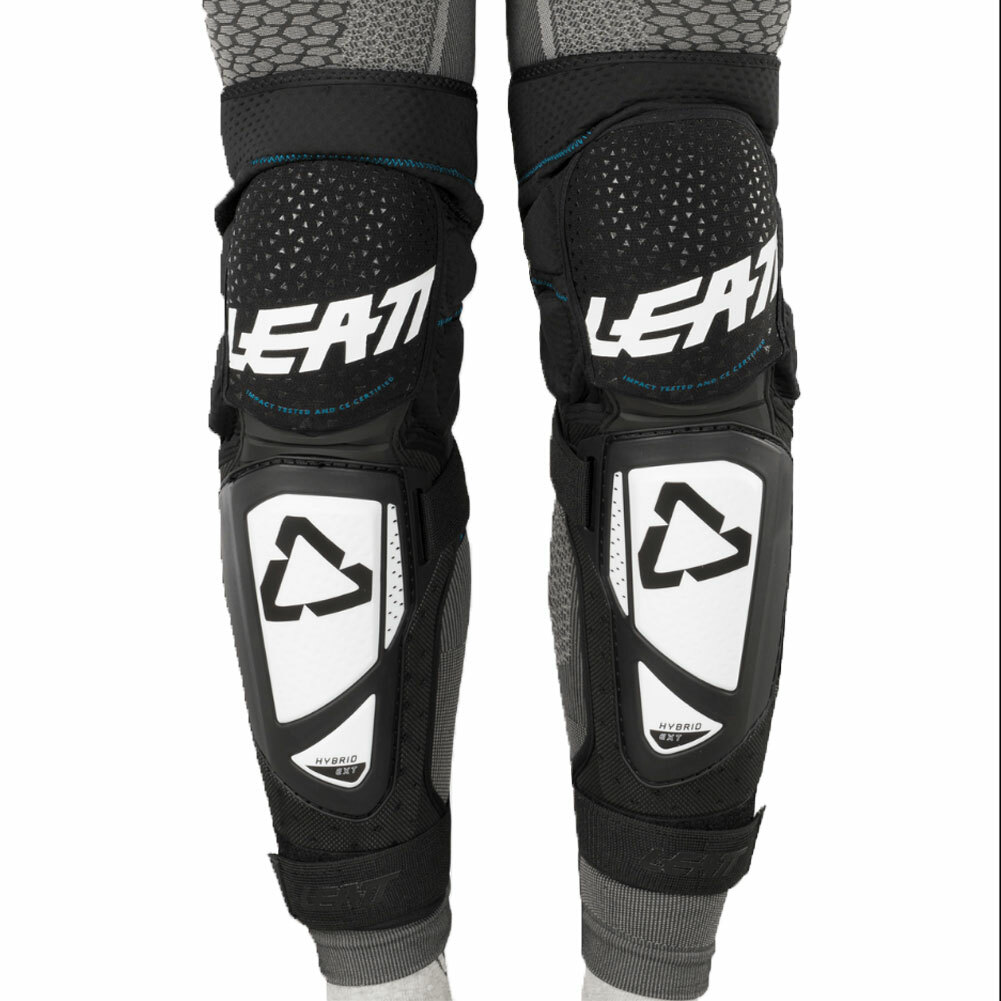 Leatt 3Df Hybrid Ext Knee & Shin Guards 2019 White/Black 2XLarge Open Box for sale online eBay