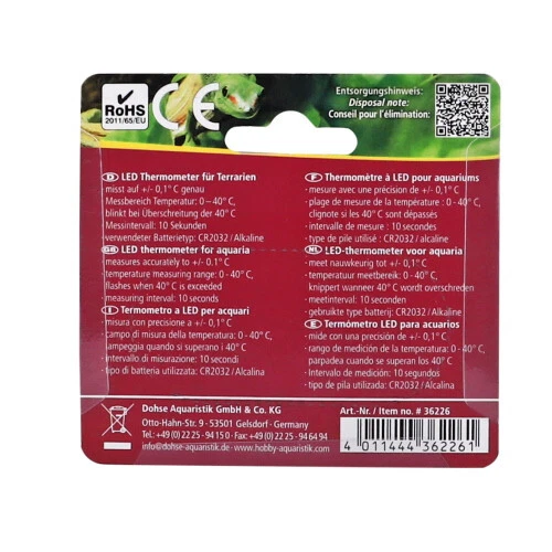 Hobby LED - Thermometer für Aquarien / Therrarien - Bild 5 von 5