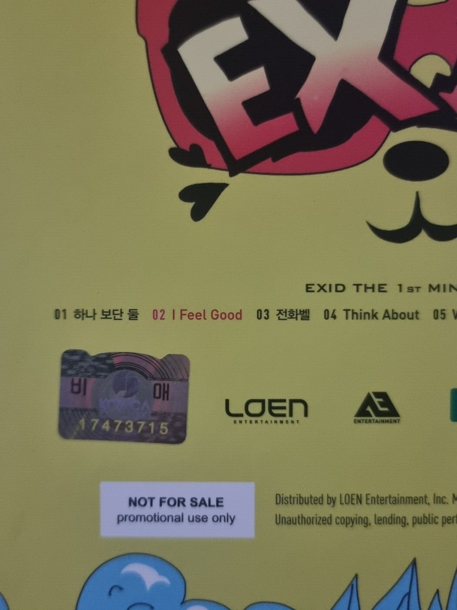 EXID Promo Sticker HIPPITY HOP-EXID Album Autographed Hand Signed