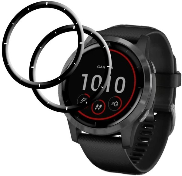 2X 3D Schutzglas FüR Garmin Vivoactive 4 Hartglas Display Full Screen Curved-image