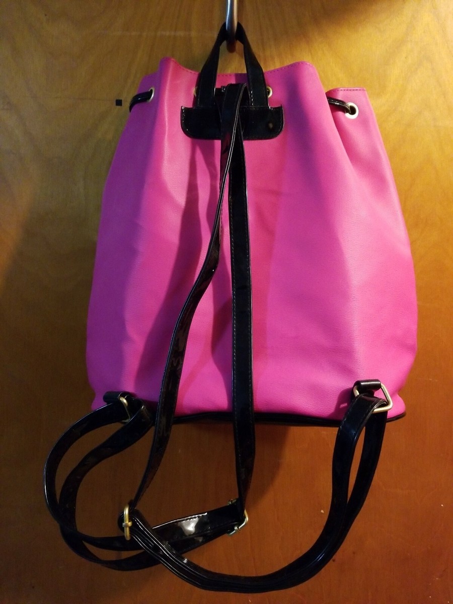 Juicy Couture Large Faux Leather Drawstring Backpack NWOT  display picture 3