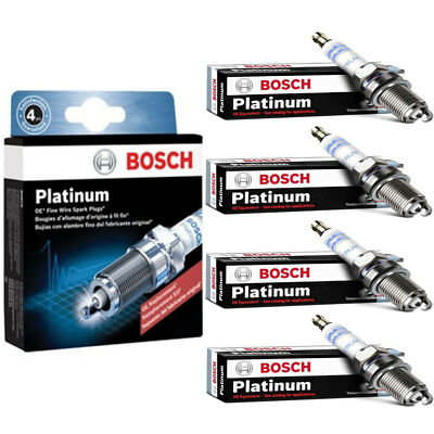 BOSCH Platinum Spark Plug For Honda Ford BMW Mitsubishi Saturn 4419 4PCS