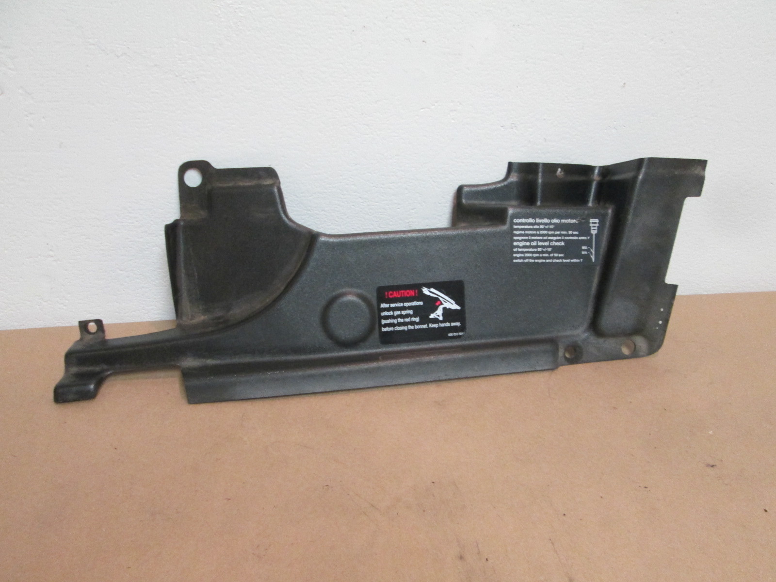 Lamborghini Gallardo Spider- LH Rear Engine Bay Shield / Panel # 07L103939