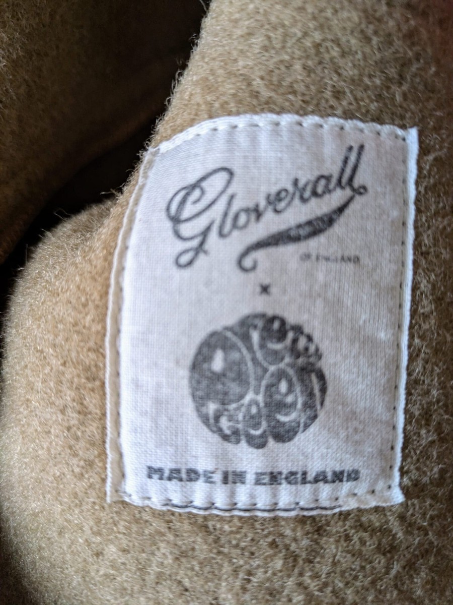 Pretty Green x Gloverall Union Jack Black Label Duffel Coat In