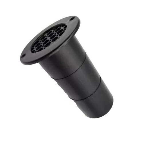 1 x Gas Drop Out Round Floor Vent Black 75mm x 120mm Campervan Caravan Motorhome