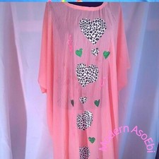 Kaftan/cowl dress/boubou elephant design- ready to wear- Ankara, Linen, chiffon