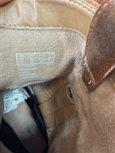 Clarks Gortex Botas de Vaquera Gamuza de Becerro Reino Unido 7.5 EU 41.5 Vaquero Festival Zapatos - Imagen 15 de 16