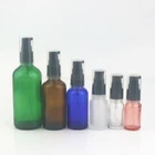 5/10/30/50/100ml Glass Bottles W/ Serum Pump For Cream Gel  Diy Gels Liquid Soap